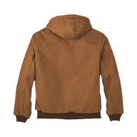 Carhartt Quilted Flanne Lined Duck Active Jac, Carhartt Brown, Back view