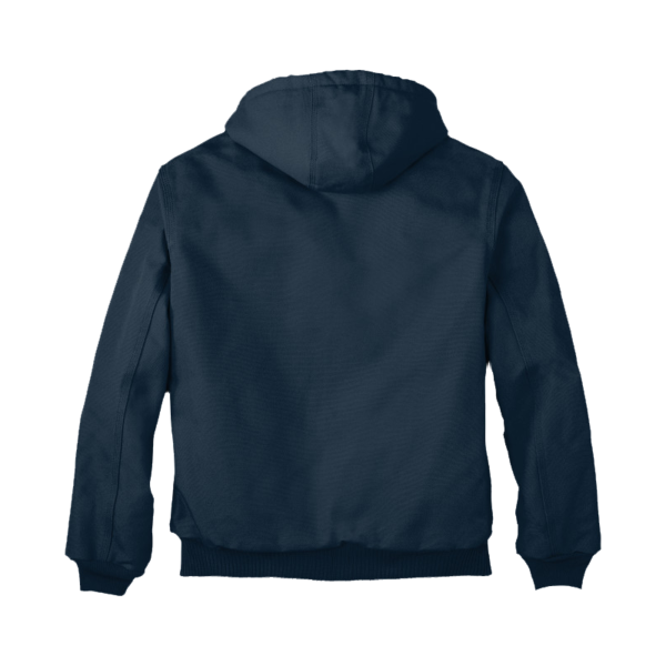 Carhartt Quilted Flanne Lined Duck Active Jac, Dark Navy, Back view