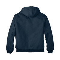 Carhartt Quilted Flanne Lined Duck Active Jac, Dark Navy, Back view