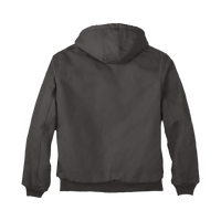Carhartt Quilted Flanne Lined Duck Active Jac, Gravel, Back view