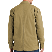 Carhartt Rugged Flex ® Fleece Lined Shirt Jac, Dark Khaki, Back view