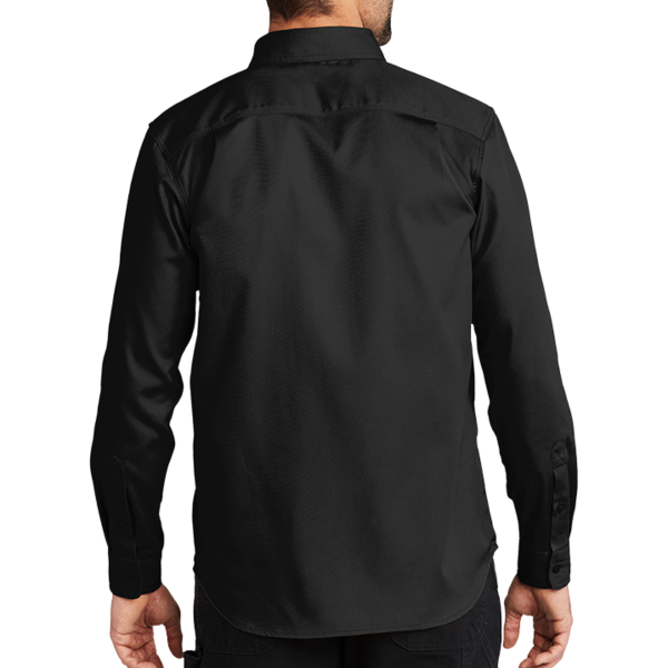 Carhartt Rugged Professional Series Long Sleeve Shirt, Black, Back view