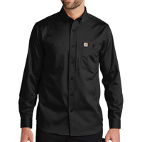 Carhartt Rugged Professional Series Long Sleeve Shirt, Black, Front view