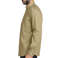Carhartt Rugged Professional Series Long Sleeve Shirt, Dark Khaki, Left Sleeve view