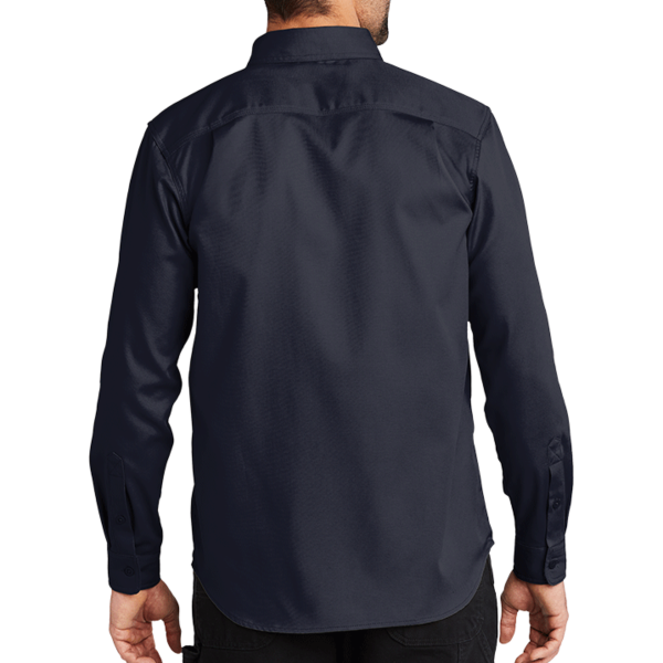 Carhartt Rugged Professional Series Long Sleeve Shirt, Navy, Back view
