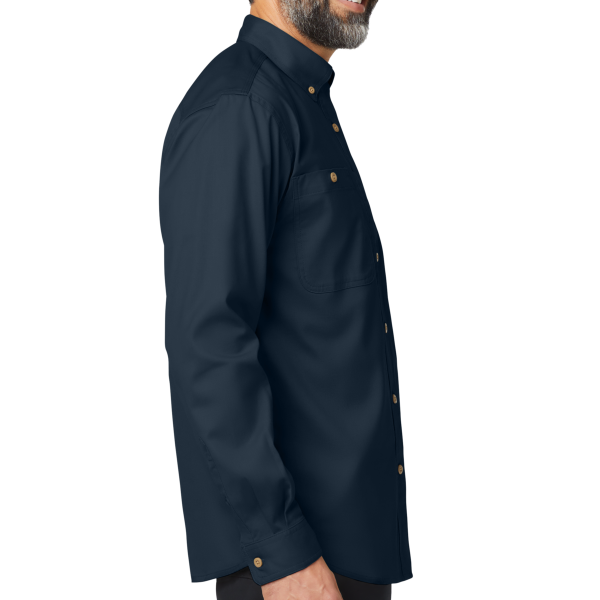 Carhartt Rugged Professional Series Long Sleeve Shirt, Navy, Right Sleeve view