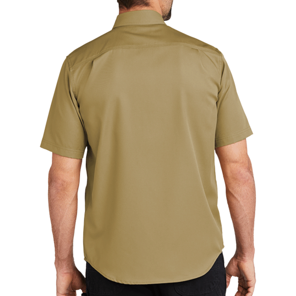 Carhartt Rugged Professional Series Short Sleeve Shirt, Dark Khaki, Back view