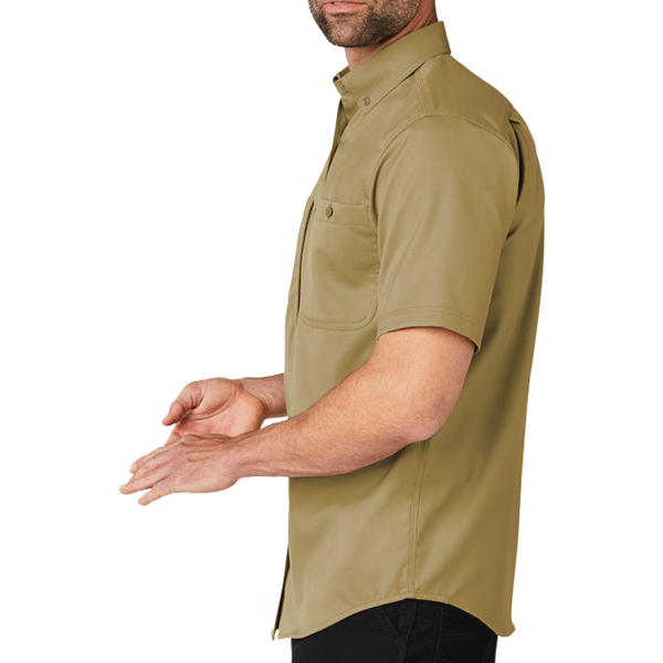 Carhartt Rugged Professional Series Short Sleeve Shirt, Dark Khaki, Left Sleeve view