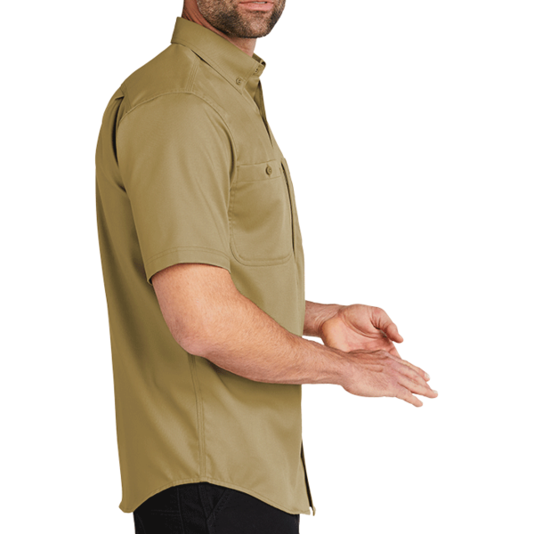 Carhartt Rugged Professional Series Short Sleeve Shirt, Dark Khaki, Right Sleeve view