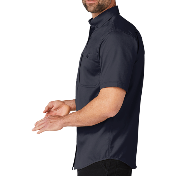 Carhartt Rugged Professional Series Short Sleeve Shirt, Navy, Left Sleeve view