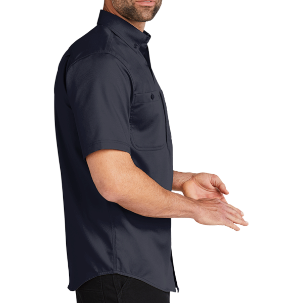 Carhartt Rugged Professional Series Short Sleeve Shirt, Navy, Right Sleeve view