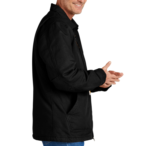 Carhartt Sherpa Lined Coat, Black, Right Sleeve view