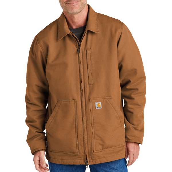 Carhartt Sherpa Lined Coat, Carhartt Brown, Front view