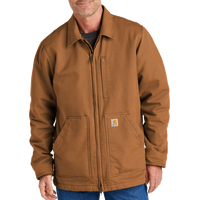 Carhartt Sherpa Lined Coat, Carhartt Brown, Front view
