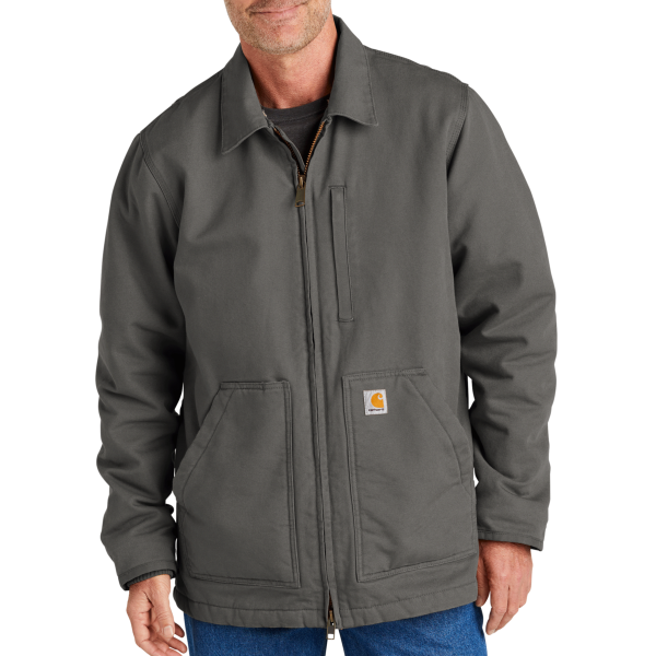 Carhartt Sherpa Lined Coat, Gravel, Front view