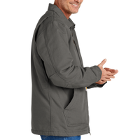 Carhartt Sherpa Lined Coat, Gravel, Right Sleeve view