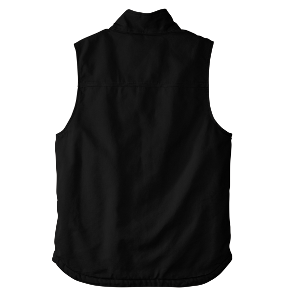 Carhartt Sherpa Lined Mock Neck Vest, Black, Back view