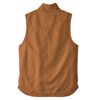 Carhartt Sherpa Lined Mock Neck Vest, Carhartt Brown, Back view