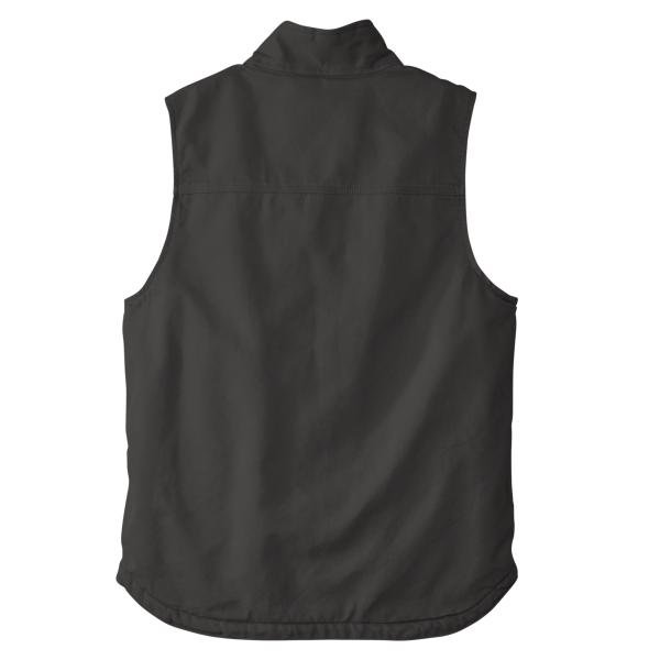 Carhartt Sherpa Lined Mock Neck Vest, Gravel, Back view