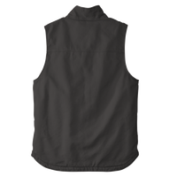 Carhartt Sherpa Lined Mock Neck Vest, Gravel, Back view
