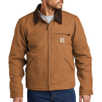 Carhartt Tall Duck Detroit Jacket, Carhartt Brown, Front view