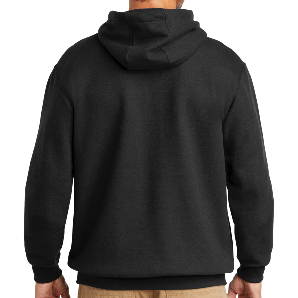Carhartt Tall Midweight Hooded Sweatshirt, Black, Back view