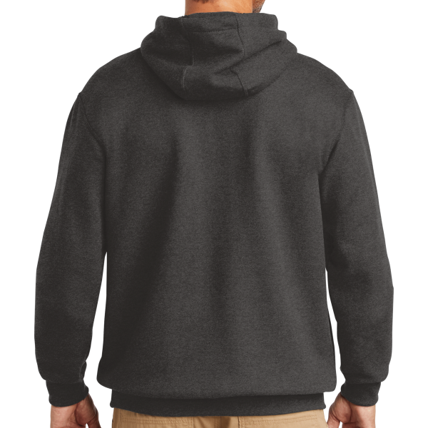Carhartt Tall Midweight Hooded Sweatshirt, Carbon Heather, Back view