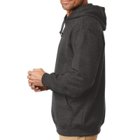 Carhartt Tall Midweight Hooded Sweatshirt, Carbon Heather, Left Sleeve view