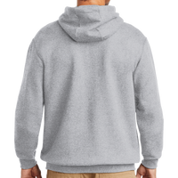 Carhartt Tall Midweight Hooded Sweatshirt, Heather Grey, Back view