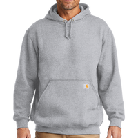 Carhartt Tall Midweight Hooded Sweatshirt, Heather Grey, Front view