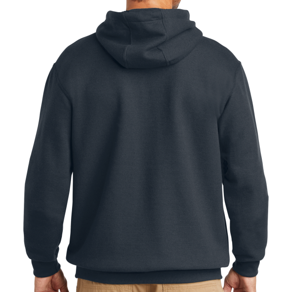 Carhartt Tall Midweight Hooded Sweatshirt, New Navy, Back view