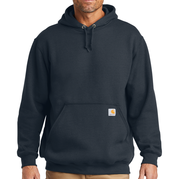 Carhartt Tall Midweight Hooded Sweatshirt, New Navy, Front view