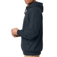 Carhartt Tall Midweight Hooded Sweatshirt, New Navy, Left Sleeve view