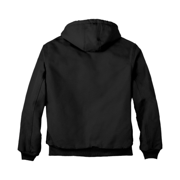 Carhartt Tall Quilted Flannel Lined Duck Active Jac, Black, Back view