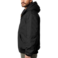 Carhartt Tall Quilted Flannel Lined Duck Active Jac, Black, Right Sleeve view