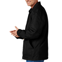 Carhartt Tall Sherpa Lined Coat, Black, Left Sleeve view