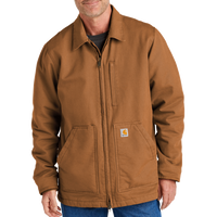 Carhartt Tall Sherpa Lined Coat, Carhartt Brown, Front view