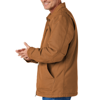 Carhartt Tall Sherpa Lined Coat, Carhartt Brown, Left Sleeve view