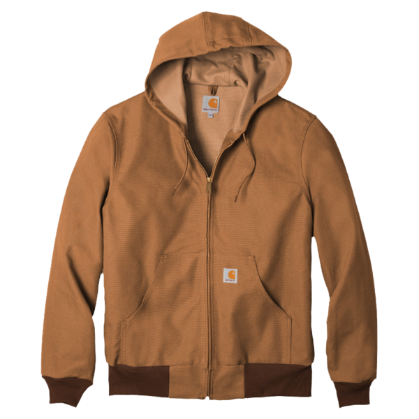 Carhartt Tall Thermal Lined Duck Active Jac, Carhartt Brown, Front view