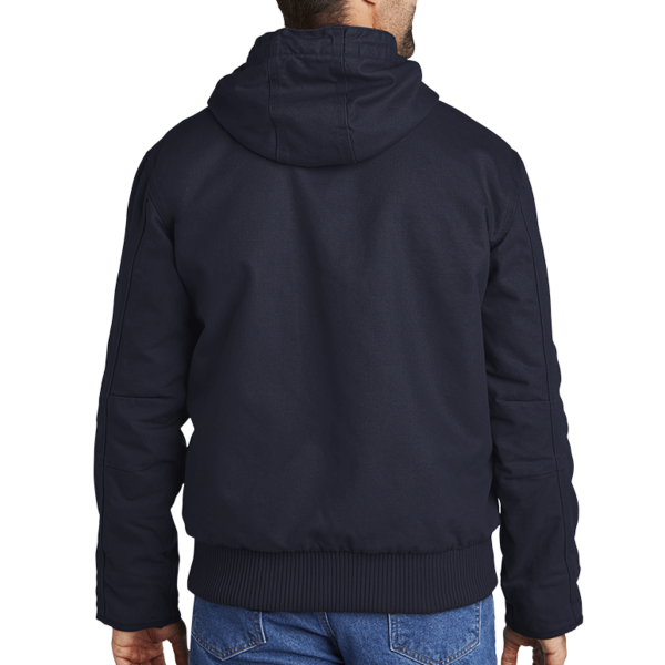 Carhartt Tall Washed Duck Active Jac, Black, Back view