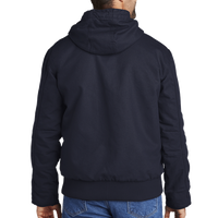 Carhartt Tall Washed Duck Active Jac, Black, Back view