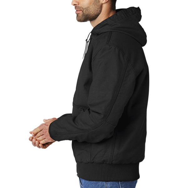 Carhartt Tall Washed Duck Active Jac, Black, Left Sleeve view