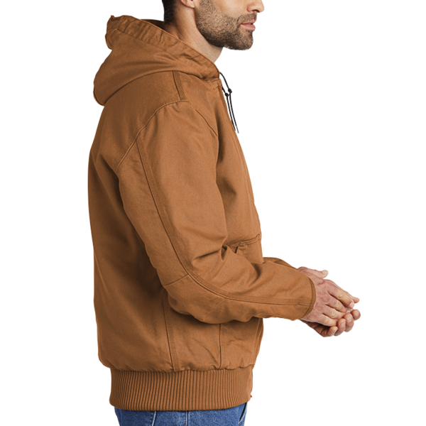 Carhartt Tall Washed Duck Active Jac, Carhartt Brown, Right Sleeve view