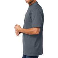 Carhartt Tall Workwear Pocket Short Sleeve T Shirt, Bluestone, Left Sleeve view