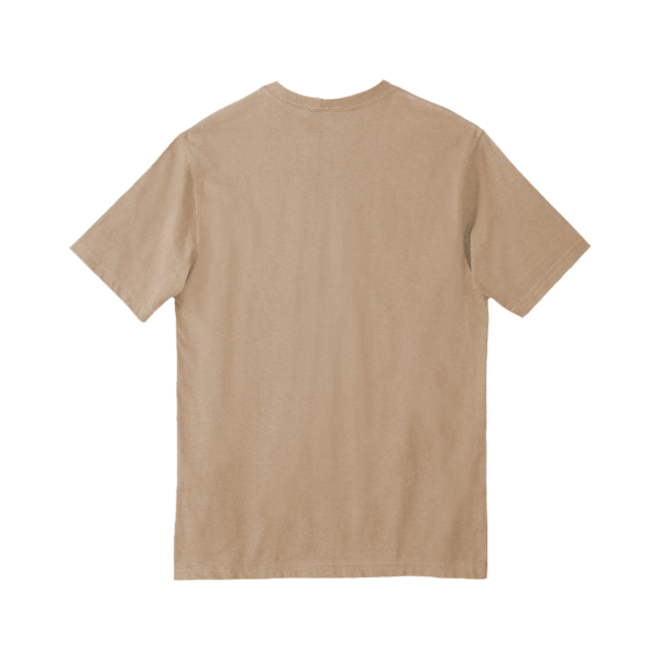 Carhartt Tall Workwear Pocket Short Sleeve T Shirt, Desert, Back view