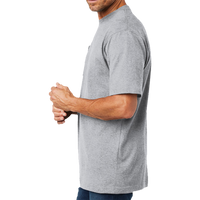 Carhartt Tall Workwear Pocket Short Sleeve T Shirt, Heather Grey, Left Sleeve view