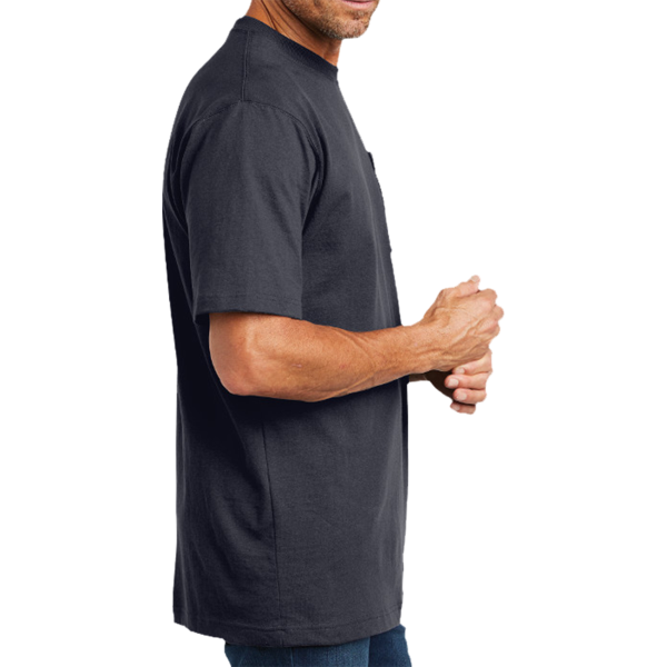 Carhartt Tall Workwear Pocket Short Sleeve T Shirt, Navy, Right Sleeve view