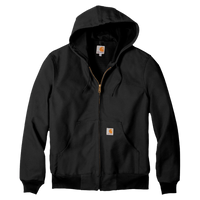 Carhartt Thermal Lined Duck Active Jac, Black, Front view