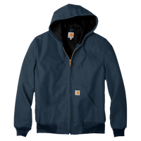 Carhartt Thermal Lined Duck Active Jac, Dark Navy, Front view