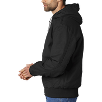 Carhartt Washed Duck Active Jac, Black, Left Sleeve view
